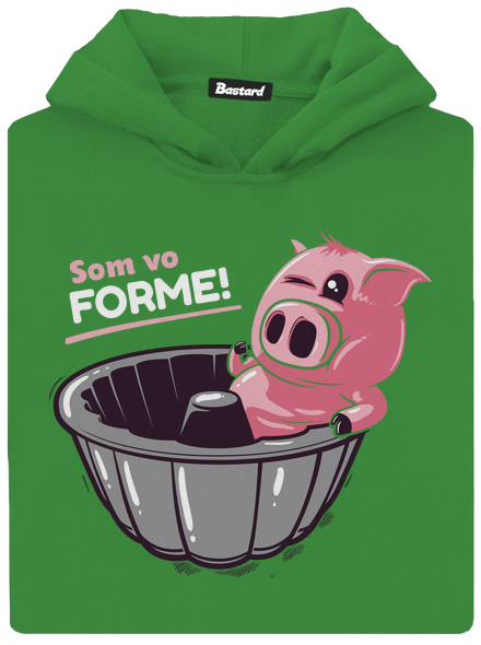 Vo forme detská mikina klokanka Kelly Green AWD