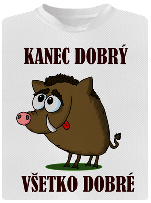 Kanec dobrý pánske športové tričko White