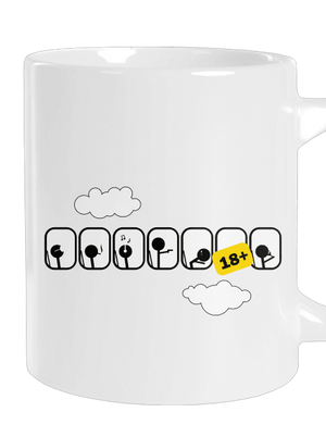 Lietadlo veľký hrnček White