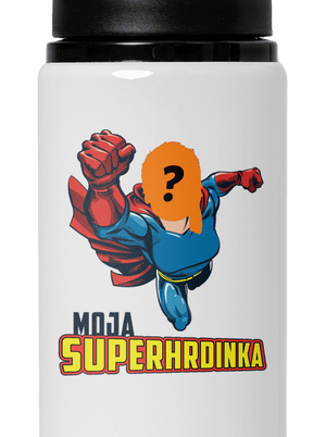 Moja superhrdinka flaša na vodu White