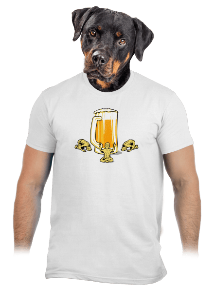 Piviště pánske tričko White