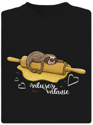 Milujem váľanie pánske športové tričko Black