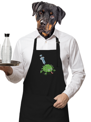 Zapichnutý covid zástera Black