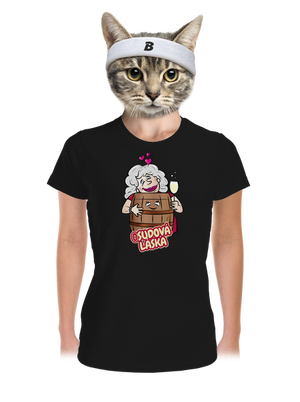 Osudová láska dámske športové tričko Black