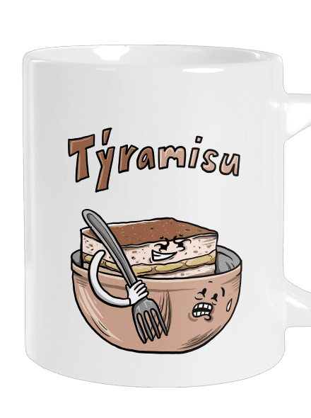 Týramisu veľký hrnček White