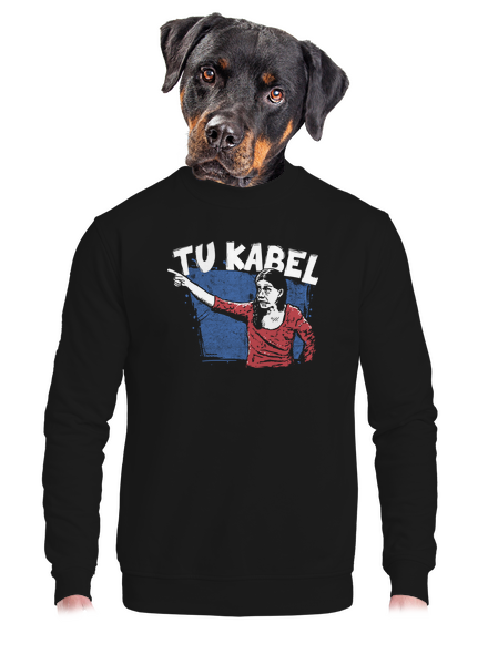 Tukabel unisex mikina bez kapucne Black