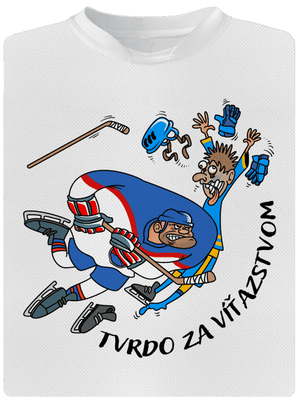 Tvrdo za víťazstvom detské športové tričko White