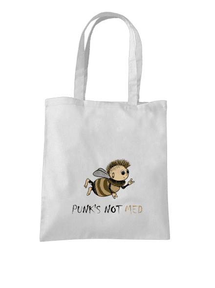 Punks Not Med taška White