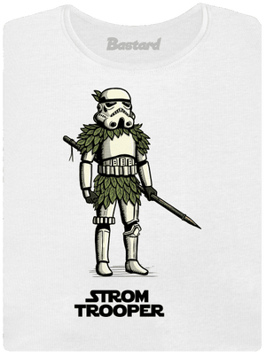Strom trooper dámske tričko s lemom White