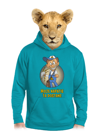 Moje napätie detská mikina klokanka Hawaiian Blue