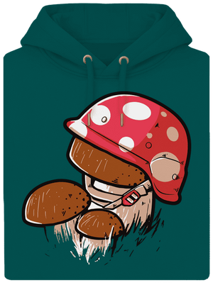 Hríb unisex mikina premium Emerald Green