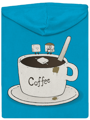 Kto zabil cukrík? dámska mikina na zips Blue Atol