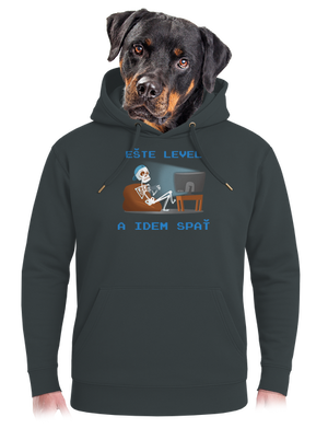 Ešte level unisex mikina premium Charcoal