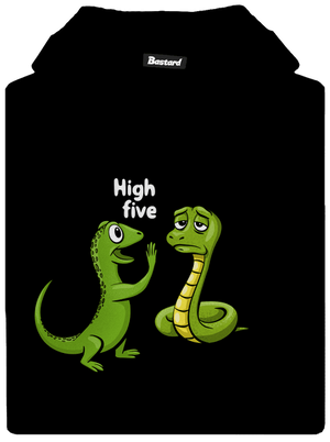 High Five detská mikina klokanka Black