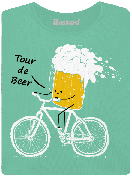 Tour de beer dámske tričko prémium Mint Mal