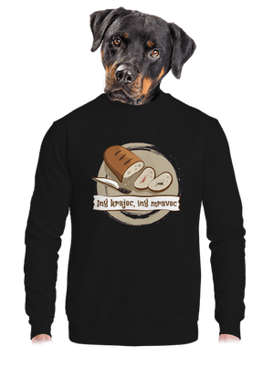 unisex mikina bez kapucne