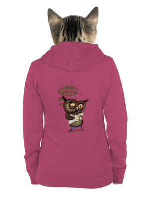 Need more coffee dámska mikina na zips Magenta