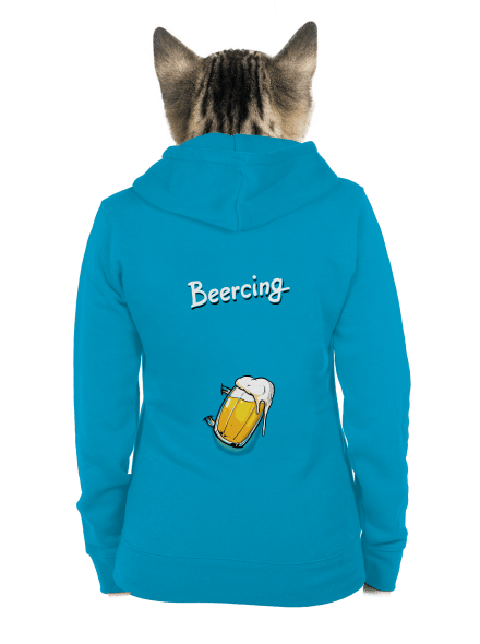 Beercing dámska mikina na zips Blue Atol