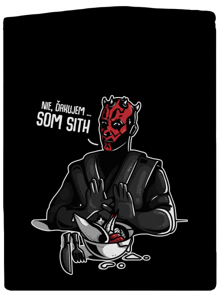 Som sith pánska mikina na zips Black