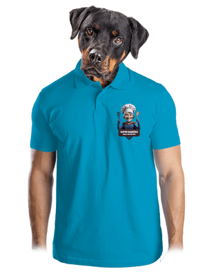 Super babička pánska polokošeľa Blue Atol