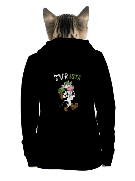 Tur na cestách dámska mikina na zips Black