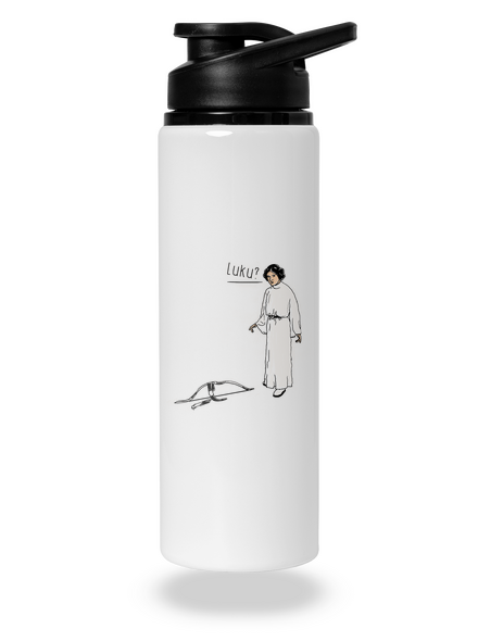 Luke a Leia flaša na vodu White