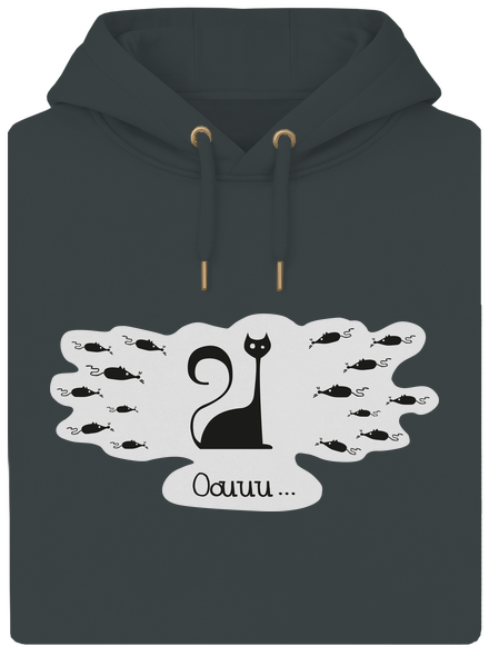 Oouuu unisex mikina premium Charcoal