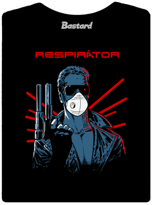 Respirátor dámske tričko prémium Black