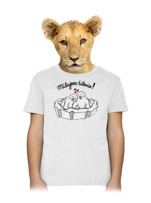 Milujem túlenie detské tričko White