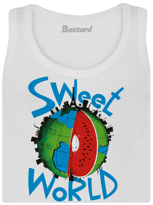 Sweet World dámske tielko klasické White