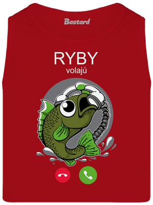 Ryby volají pánske tielko Red