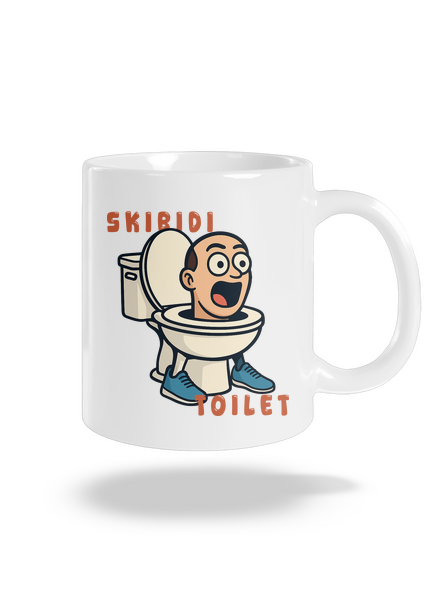 Skibidi Toilet klasický hrnček White