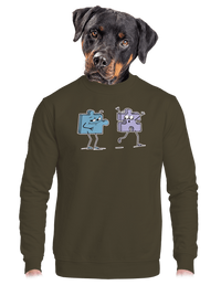 unisex mikina bez kapucne