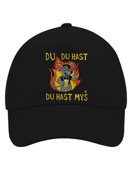 Du hast myš šiltovka baseballka Black