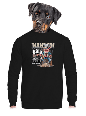 unisex mikina bez kapucne