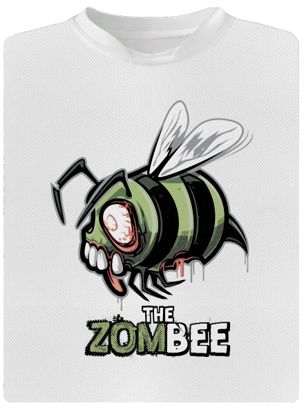 ZomBee pánske športové tričko White
