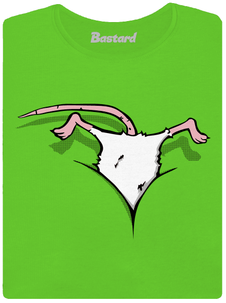 Myš vo výstrihu dámske tričko Apple Green