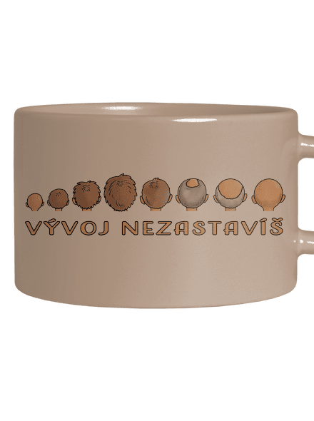 Vývoj nezastavíš hrnček makronka Brown Macaron