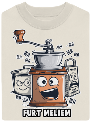 Mlynček unisex mikina bez kapucne Off White