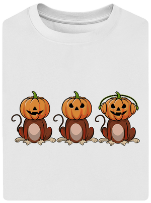 Halloween opičky unisex tričko oversized White