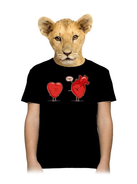 Srdcová záležitosť detské tričko Black