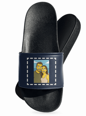 Simpsonovi z vlastnej fotky šľapky Navy