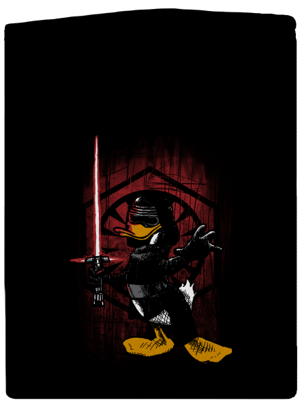 Kylo Duck pánska mikina na zips Black