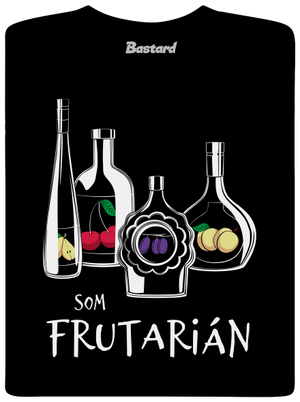 Frutarián pánske tričko Black