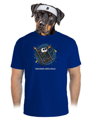 Padá server pánske športové tričko Royal Blue Mal
