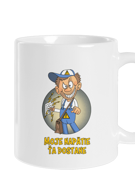Moje napätie klasický hrnček White
