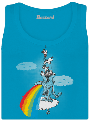 Ako vzniká dúha dámske tielko klasické Blue Atol