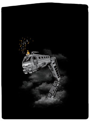 Snake Train dámska mikina na zips Black