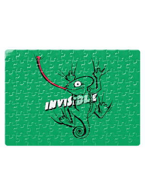 Invisible chameleon puzzle White