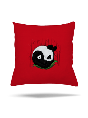 Dve spiace pandy vankúš Red